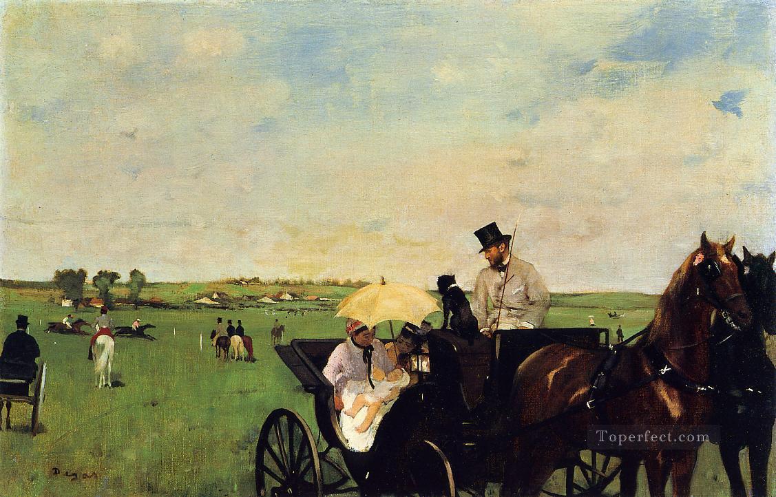 A Carriage at the Races Edgar Degas Oil Paintings